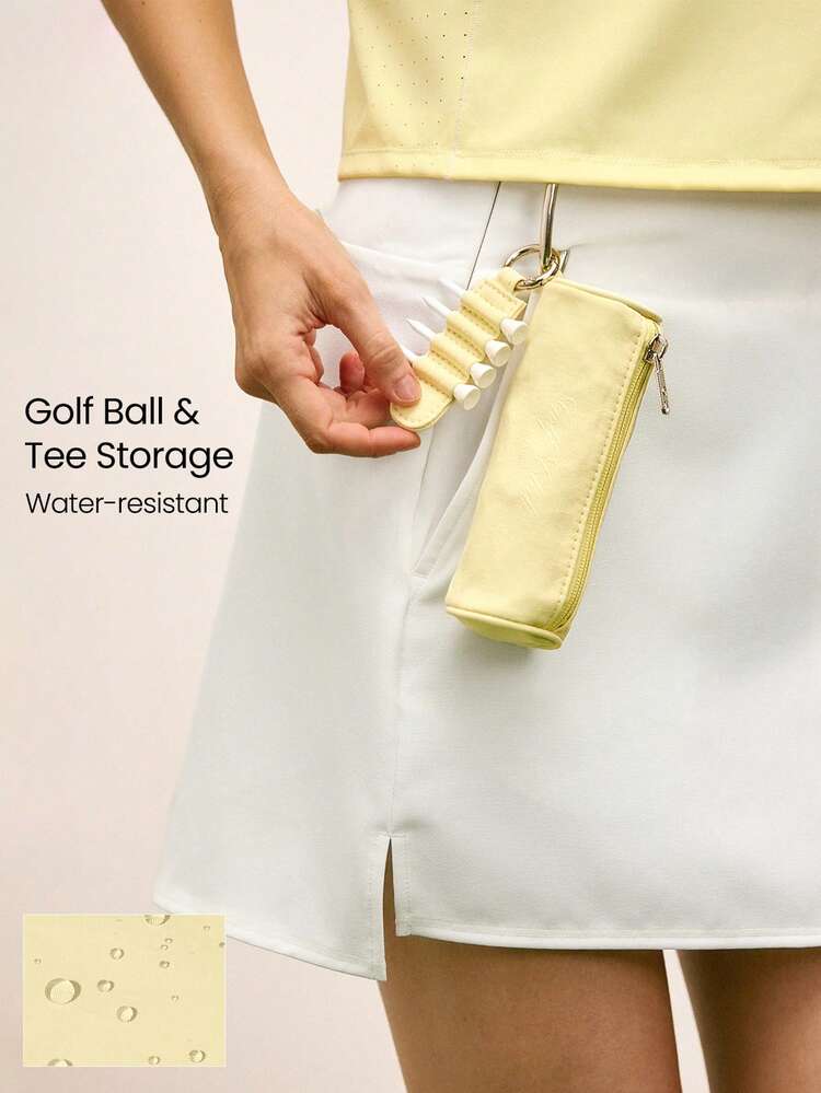 Stay The Course Water-Repellant Peg Storage Compartment Golf-Themed Print Bag Golf Tennis Pickleball Daily Casual Wear