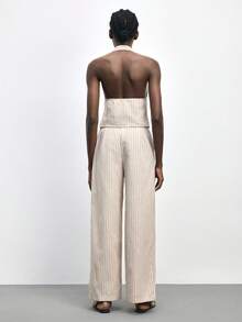 Maija 女士条纹吊带上衣和裤子套装 - 彩色 - 查看 6