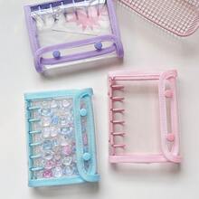 Joivida 1 A7pu 皮革笔记本，带透明活页环，A7 活页环，可替换内页，贴纸笔记本，透明贴纸书，贴纸书照片收纳袋，相册，预算计划本，日记本，笔记本，办公用品。 - 彩色 - 查看 8