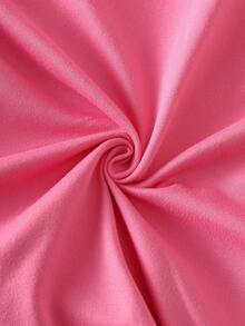 1件女童短袖圆领T恤，春夏款 - 粉色 - 查看 7