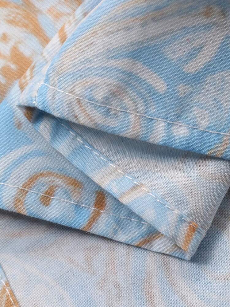 Women's Casual Retro Paisley Print Lantern Sleeve Shirt