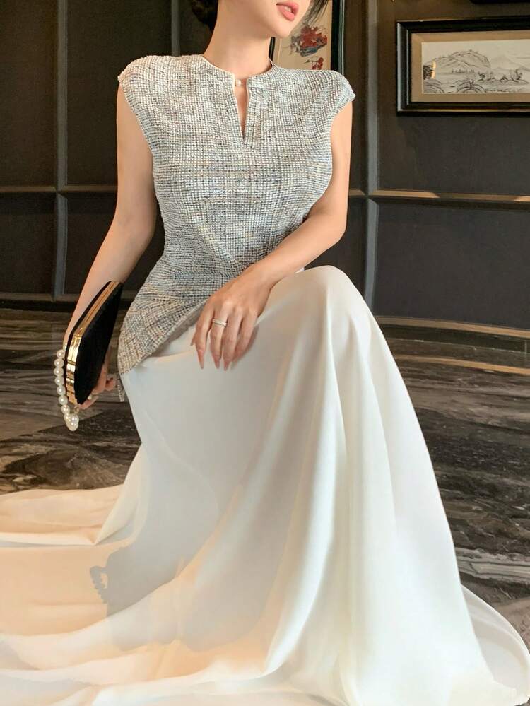 Women's Fashionable Elegant Sleeveless Dress Sundress Summer Cocktail Dress