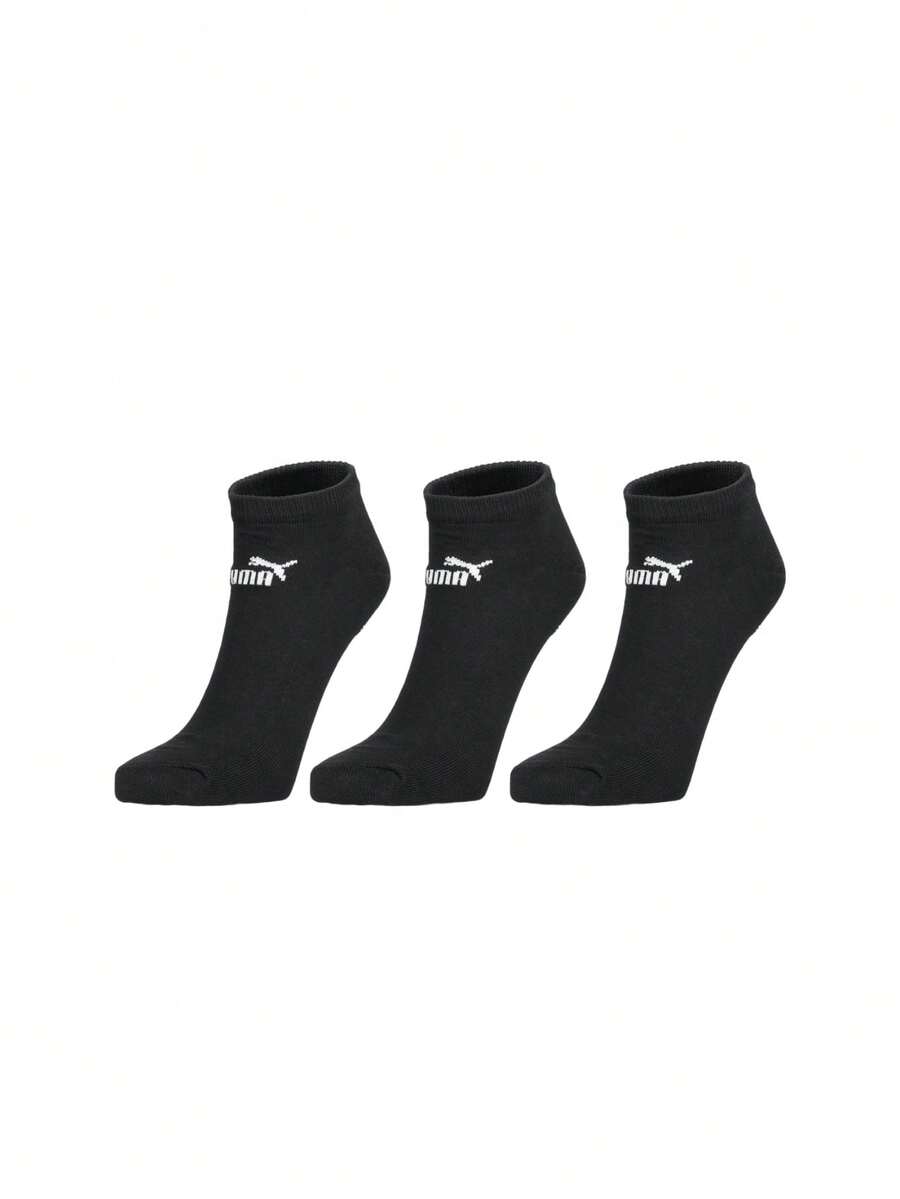Puma Sports Socks Cushioned Durable Breathable Home Outdoor Gym 701235357-001 - 黑色 - 查看 1