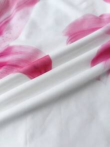 SHEIN Đầm mini dệt kim lưới in họa tiết hoa nhiệt đới dành cho thiếu nữ, thoải mái, thanh lịch, phong cách boho, thích hợp cho kỳ nghỉ, du lịch, phong cách retro, đi biển, du thuyền, tiệc trà chiều, đầm hè thời trang, phong cách boho. - Nhiều màu - Xem 4