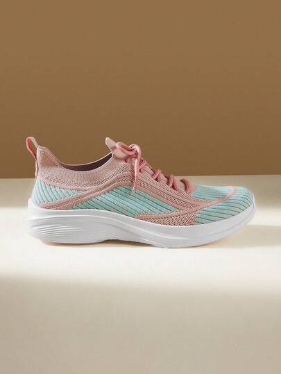 CUCCOO EASI Cloud Soft Sole, Women's Integrated Running Shoes, Breathable Mesh Skipping Rope Sneakers, Light Walking Shoes, Walking On The Feet, Soft Elastic Running Shoes, Women's Breathable Sneakers, Gym Training Jogging Shoes, Fashionable Light-Colored, Integrated Street Jogging, Retro Casual Style