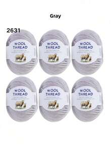 6 Sợi len lông cừu Merino Úc 300g 70% len Merino 30% sợi chống xù mềm mại thoải mái thoáng khí màu sắc rực rỡ dùng để đan áo len, áo vest, đồ thủ công mỹ nghệ, đồ dùng thủ công DIY - gói 6 quả bóng - Xem 31