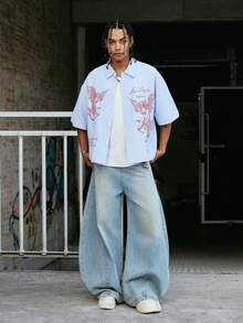 PAVTROS 男士短袖前开襟休闲夏季衬衫 - 彩色 - 查看 3