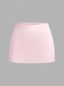 Comfortcana 2 chiếc quần short và legging mùa hè dáng ôm màu trơn dành cho nữ. - Nhiều màu - Xem 3
