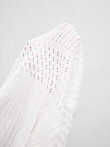 Maija Women's White Sleeveless Knit Dress Graduation Holiday Outfits Casual Beach Tighten The Waist Beach Dress Summer Dress Festival Dresses Elegant  Holiday Outfits - White - View 9