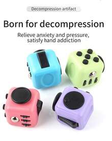 MINKOJA 1个六面减压玩具解压骰子指尖魔方减压玩具 - 彩色 - 查看 11