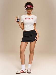 Firalyn New Arrival Spring/Summer Letter Print Slim Fit Sporty T-Shirt - Multicolor - View 5