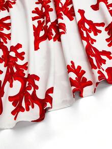 GlowEve Đầm chữ A hở lưng in họa tiết đại dương dành cho nữ, thắt eo, phong cách Bohemian quyến rũ, thanh lịch, gợi cảm, thích hợp cho công sở, hẹn hò, thời trang đường phố Pháp, retro, đa năng, màu mơ, họa tiết đỏ, hàng mới về, đầm maxi không tay - Nhiều màu - Xem 6