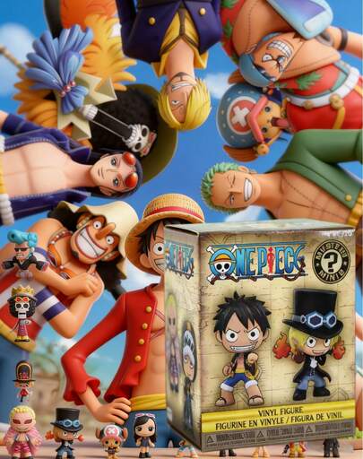 Funko One Piece Blind Box Mystery Mini Vinyl Figure, Random 1pc Collectible Character (Assorted Style), Cute Desk Shelf Decor Display, Gift For Anime Fans, Birthday Party Favor