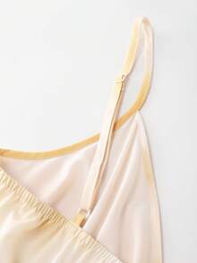 GlowEve Women's Ombre Pattern Waist A-Line Charming Elegant Everyday Vacation Commute Fashion Date French Street Retro Versatile Spring/Summer Ombre Light Yellow New Long Strap Dress - Light Yellow - View 8
