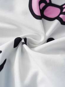 HELLO KITTY AND FRIENDS | SHEIN 女士字母卡通印花舒适休闲三角裤 - 白色 - 查看 4