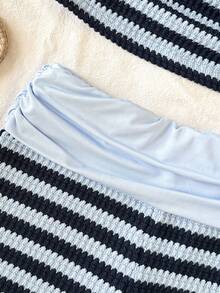 SHEIN Tween Girls Tank Top Co-Ords - Blue - View 3