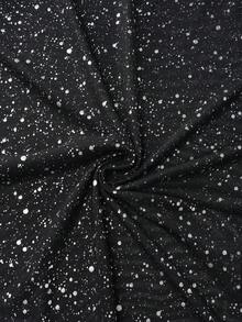 Resyla Women's Spring/Summer New Shiny Sheer Loose Casual/Work Blouse - Black - View 7