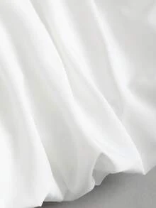 Sweetra Nuevo vestido blanco de primavera/verano para mujer, con estilo de alta calle, retro, sexy, ajustado, de patchwork, casual y cómodo para vacaciones - Multicolor - Ver 5