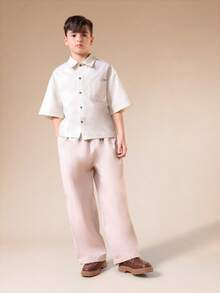 SUMWON Tween Boys Shirts - Apricot - View 4