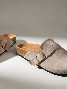 Solecia Dép lê ngắn tay thời trang dành cho nữ, đa năng, tiện dụng cho việc đi lại hàng ngày, thích hợp cho du lịch. - Xám - Xem 5