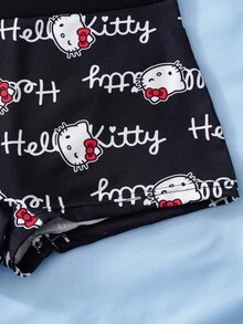 HELLO KITTY AND FRIENDS | SHEIN Women's Cartoon Print Casual Briefs - Black - View 4