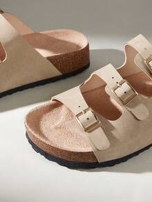 Solecia Woman Shoes Fashionable Thick-Soled Slippers For Versatile Use For Spring And Summer Vacation Shoes Summer Spring Shoes Spring Break Easter For Christmas - Khaki - View 6