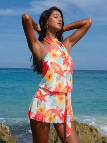 Opulessa 女士针织露背吊带迷你连衣裙 - 彩色 - 查看 5