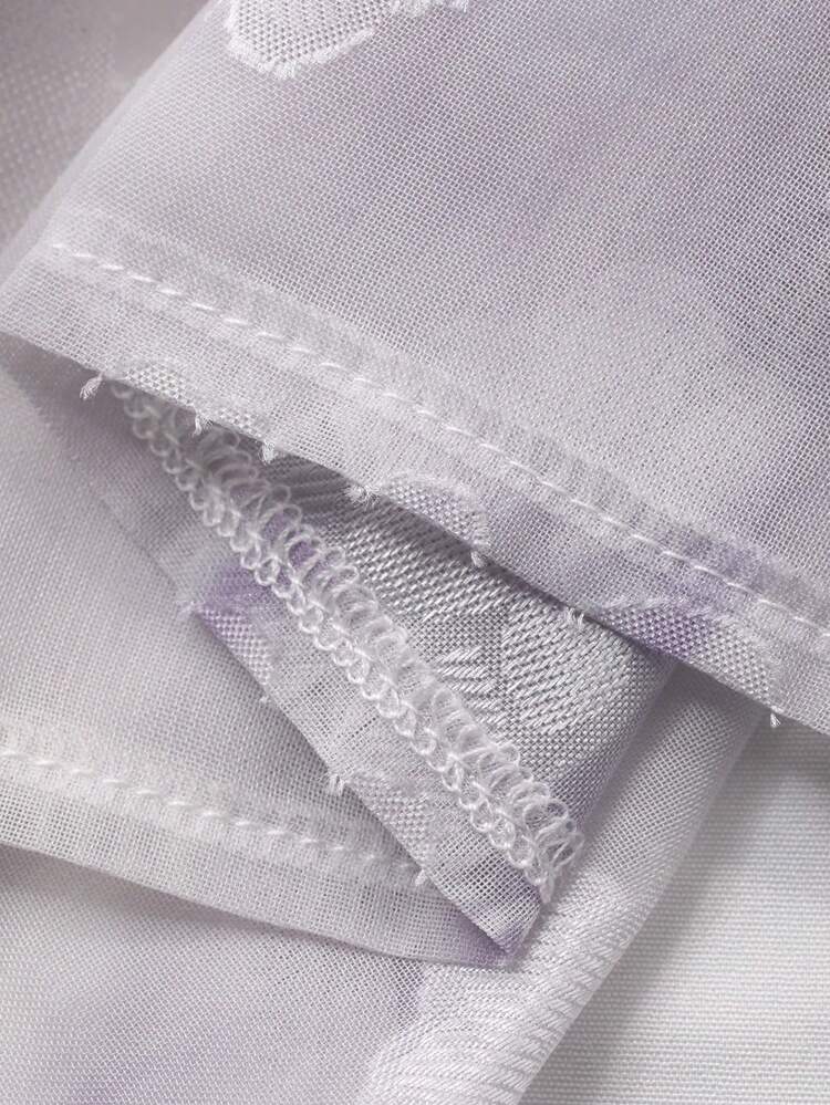 Women's Elegant Floral V-Neck Asymmetric Pleated Straight Skirt Two Pieces Set, Spring/Summer