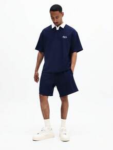 SUMWON Men Polo Co-Ords - Blue - View 8