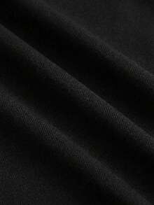 Camiseta versátil de unicolor Y2K para adolescentes - Negro - Ver 8