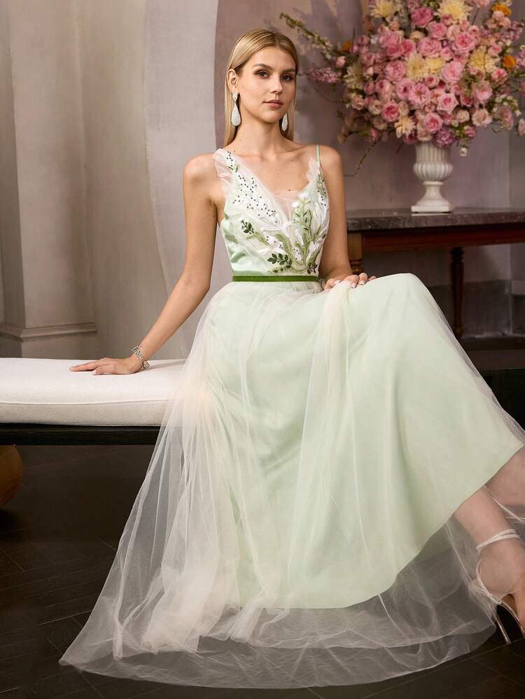 MOTF Soiréza ELEGANT BEADED EMBROIDERY DRESS, SPRING/SUMMER