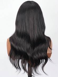ALL READY WIG 7x5 Designer Layered Glueless Wear&Go Curtain Bangs Natural Wave Wig, 100% Human Hair Wear And Go Pre Cut Pre Plucked Glueless Closure Wig Layered With Curtain Bang Natural Black, 180% Density, 16-22 INCH, Pull & Go Real Human Hair Wigs For Women Pre-Plucked Hairline - SNatural - View 7