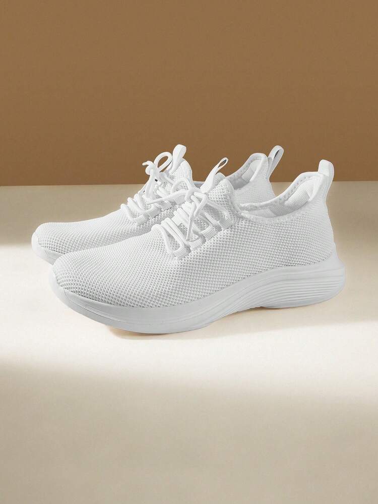 CUCCOO EASI Cloud Soft Sole, Women's Integrated Running Shoes, Breathable Mesh Skipping Rope Sneakers, Light Walking Shoes, Walking On The Feet, Soft Elastic Running Shoes, Women's Breathable Sneakers, Gym Training Jogging Shoes, Fashionable Light-Colored, Integrated Street Jogging, Retro Casual Style