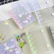 Joivida M5-Sized Portable Transparent Binder, Can Be Used As A Transparent Sticker Book, Sticker Pad, Photo Organizer, Album, Budget Planner, Journal, Notebook, Or Office Supply - multi-color - View 6