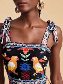 Travachic Women's Beach Vacation Printed One-Piece Swimsuit - Multicolor - View 7