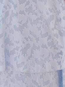 KARISMINA 女士春夏休闲优雅浪漫提花层叠下摆连衣裙，蓝色连衣裙，婚礼宾客礼服 - 淺藍色 - 查看 8