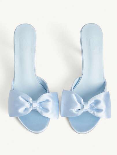 CUCCOO CHICEST Women's Solid Color Chain Decor Fashionable Elegant High Heel Sandals Spring Shoes Spring Break Easter Wedding Shoes