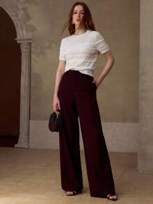 MOTF PREMIUM WOMEN'S SHORT SLEEVE KNIT TOP, CASUAL & DATE WEAR, SPRING/SUMMER - White - View 1