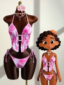 Zestiva 女士夏季度假沙滩印花吊带背心套装 - 彩色 - 查看 1