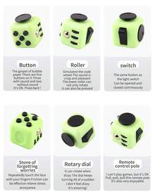 MINKOJA 1个六面减压玩具解压骰子指尖魔方减压玩具 - 彩色 - 查看 15