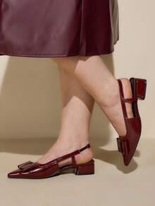 CUCCOO CURVES Women Wide Fit Pumps - Rose Red - View 3