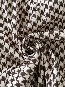 Franclia Women's Houndstooth Casual Versatile Daily Wear Shorts - Multicolor - View 4