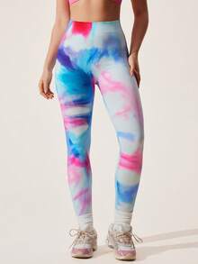 Core Rhythm Pantalones deportivos de mujer con estampado de teñido anudado - Multicolor - Ver 3