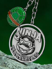TEENAGE MUTANT NINJA TURTLES | SHEIN 时尚锌合金复古银色钥匙扣电影包挂件，纪念品，收藏品，礼品，钱包，书包，背包，汽车配件，男女通用 - 彩色 - 查看 2