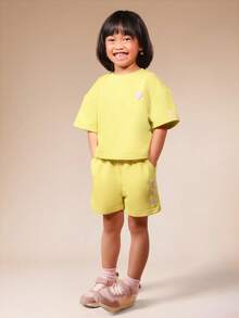 SUMWON 女童T恤套装 - 黃色 - 查看 6
