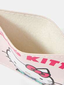 HELLO KITTY AND FRIENDS | SHEIN 可爱卡通字母贴花黄色迷你卡包 - 粉色 - 查看 6