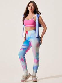 Core Rhythm Pantalones deportivos de mujer con estampado de teñido anudado - Multicolor - Ver 5