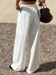 DAZY Spring & Summer Fashion Music Festival Valentine's Day Casual Vacation Beach White Women Pants - White - View 2
