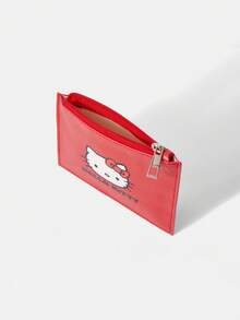 HELLO KITTY AND FRIENDS | SHEIN 一款时尚便携的红色零钱包 - 紅色 - 查看 5