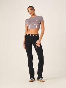 Missguided x Playboy 女士紧身裤 - 黑色 - 查看 4